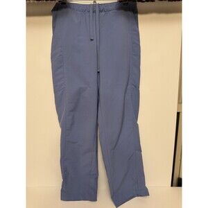 Spread Good Cheer Scrub Pants- Ceil Blue Large Petite